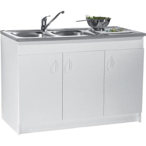 Meuble sous évier longueur de 800 à 1200 avec 2 ou 3 portes