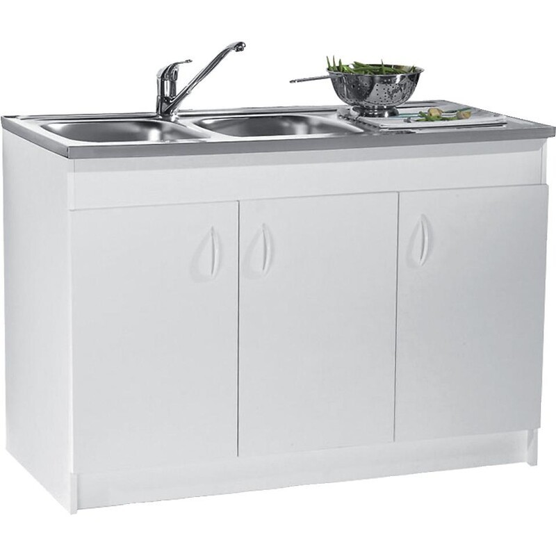 Meuble sous évier longueur de 800 à 1200 avec 2 ou 3 portes