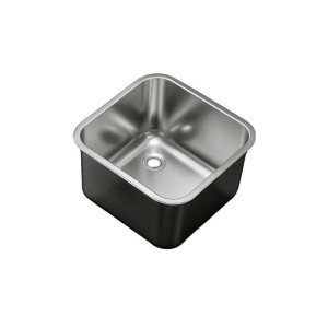 Cuve à poser 400x400x300mm inox sans trop-plein - RONDA