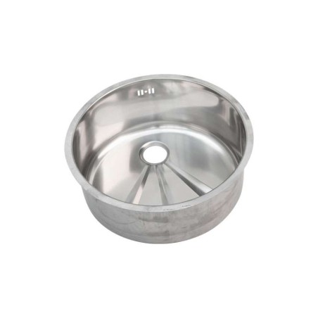 Cuve ronde inox 304 avec trop-plein et bonde