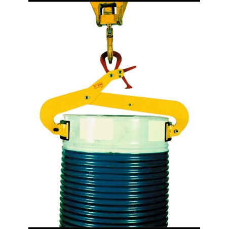 Pinces semi-automatiques pour levage de fûts acier verticaux