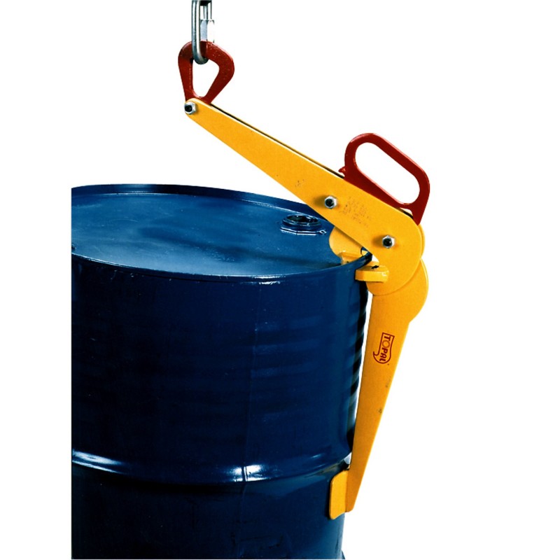 Pinces pour levage de fûts acier verticaux à rebords - TRACTEL