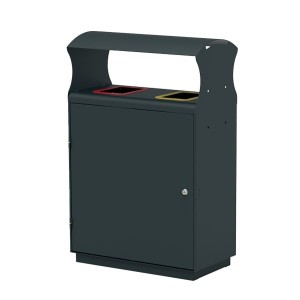 Corbeille tri sélectif 2 entrées Amsterdam