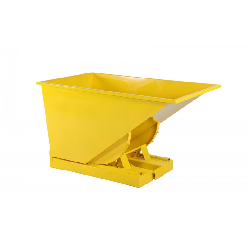 Benne auto-basculante de 150 à 3000 litres jaune