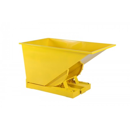 Benne auto-basculante de 150 à 3000 litres jaune