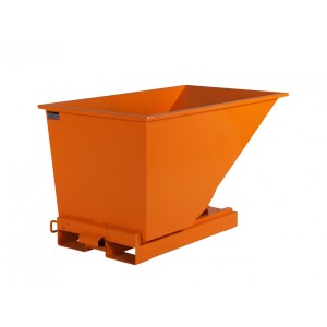 Benne auto-basculante de 150 à 3000 litres orange