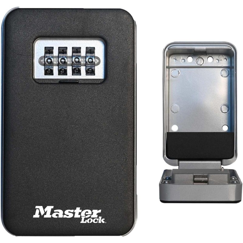 Boîte à clés MASTER LOCK, montage mural, à capot, taille moyenne Boîte à clés MASTER LOCK, montage mural, à capot, taille moyenne