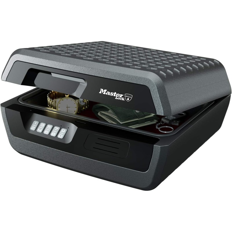 Coffre fort 10L anti feu et étanche à code, triple protection Coffre fort 10L anti feu et étanche à code, triple protection