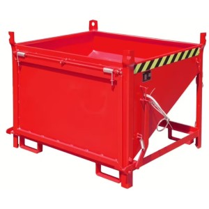 Conteneur silo pour chariot élévateur rouge