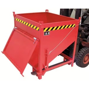 Conteneur silo pour chariot élévateur rouge