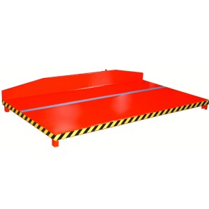 Palette pour le transport de grand panneaux jaune