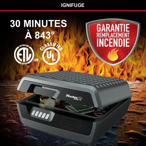 Coffre fort 10L anti feu et étanche à code, triple protection Coffre fort 10L anti feu et étanche à code, triple protection