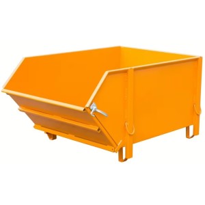 Conteneur pour matériaux de construction BTP orange