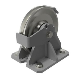 Poulies de renvoi fixes avec chapes en équerre pour câble 4 à 20 mm