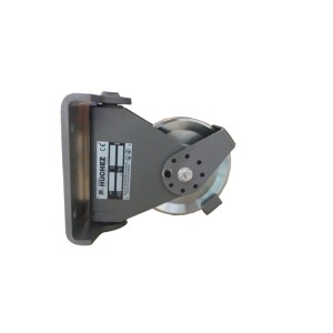 Poulies de renvoi articulées avec chapes en équerre pour câble 6 à 16 mm