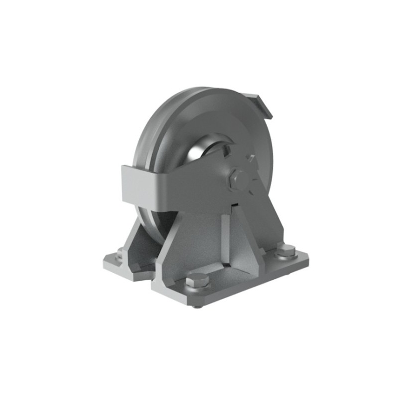 Poulies de renvoi inox fixes avec chapes en équerre inox