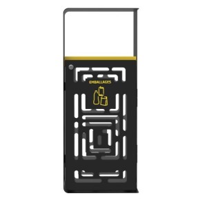 Corbeille 110L anti-nuisibles à poser ou à fixer pour emballages