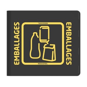 Corbeille 110L anti-nuisibles à poser ou à fixer pour emballages