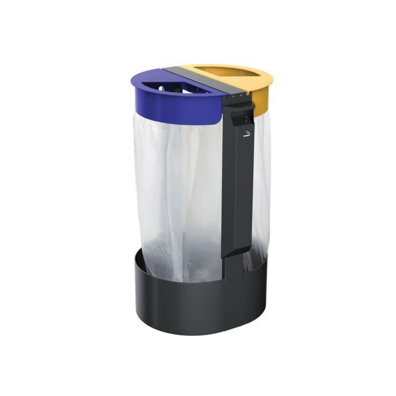 Support de sac 2 flux sur pied Citwin premium et cendrier - Rossignol