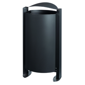 Corbeille sur pied 100L Gris Anthracite ARKEA - Rossignol
