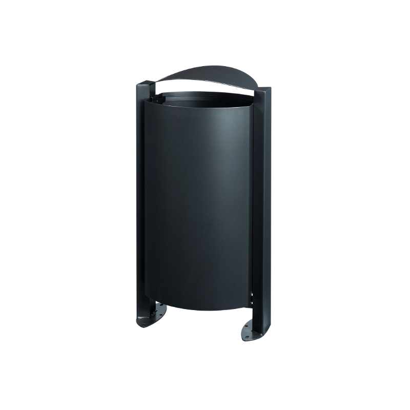 Corbeille sur pied 100L Gris Anthracite ARKEA - Rossignol