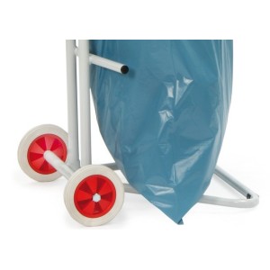 Collecteur de déchets pour sac de 120 litres sur roues