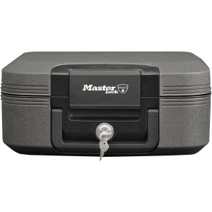 Coffre fort 7.8L anti feu et étanche à clef, triple protection Coffre fort 7.8L anti feu et étanche à clef, triple protection