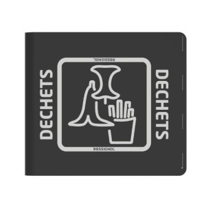 Corbeille 110L anti-nuisibles à poser ou à fixer pour déchets