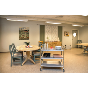 Chariot inox 3 tablettes capacité 100 kg