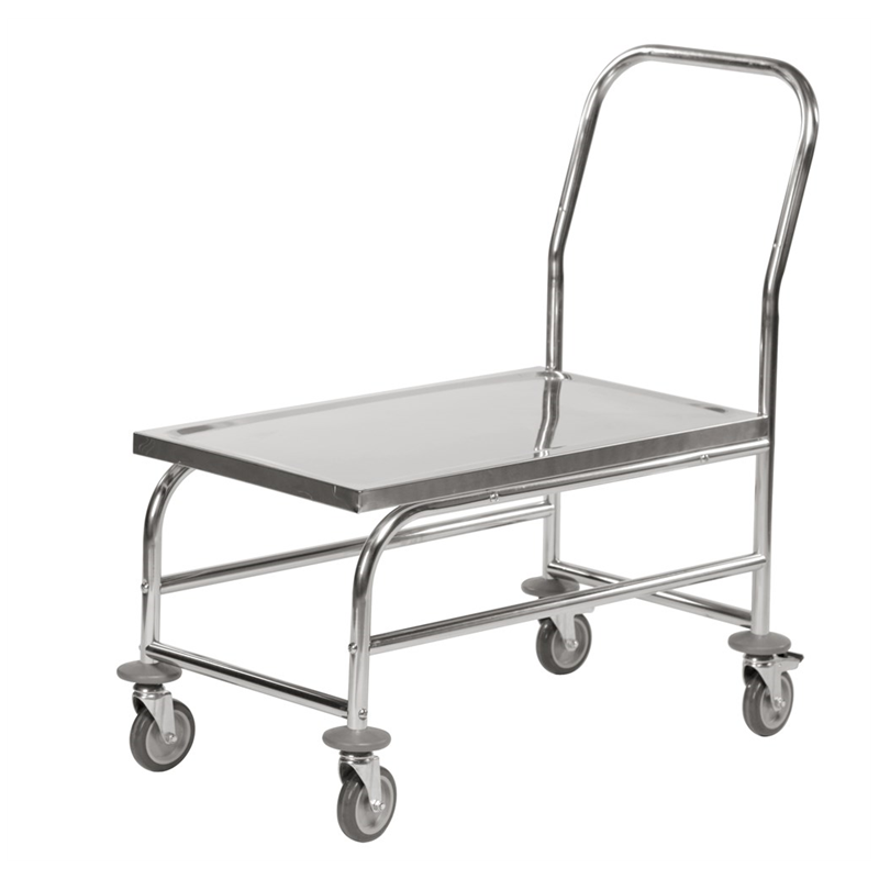 Chariot inox 1 dossier - Hauteur de la plate forme 470 mm