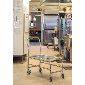 Chariot inox 1 dossier - Hauteur de la plate forme 470 mm