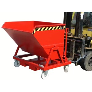 Benne basculante pour matériaux en vrac et déchets industriels - Bauer - orange