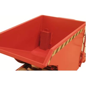 Benne à copeaux avec écoulement de liquides - Bauer - rouge