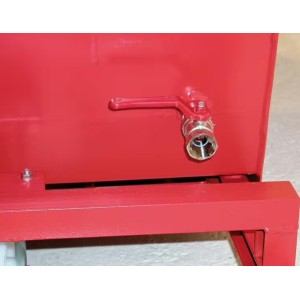 Benne à copeaux avec écoulement de liquides - Bauer - rouge