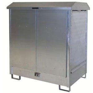 Armoire galva marchandises dangereuses pour 2 fûts de 200L
