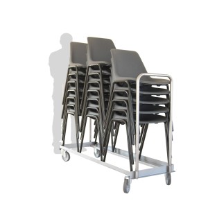 Chariot porte-chaises pliables et empilables 150 kg