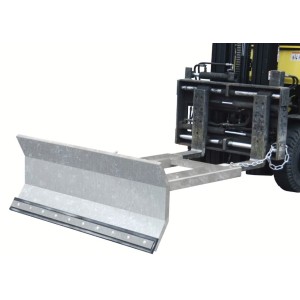 Lame chasse-neige avec bande racleuse en caoutchouc