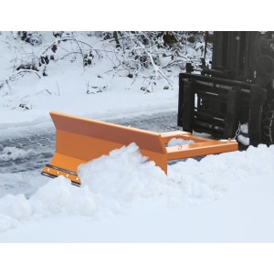 Lame chasse-neige avec bande racleuse en caoutchouc