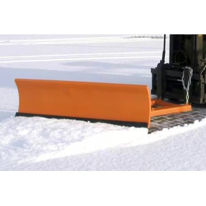 Lame chasse-neige avec bande racleuse en caoutchouc