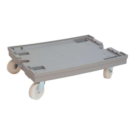 Chariot industriel avec rebords pour bacs