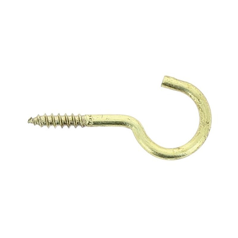 Crochets d'armoire vis à bois laiton