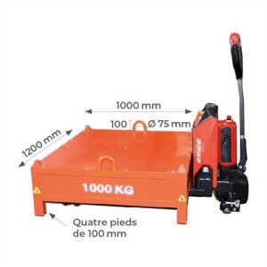 Gueuse de contrôle de 250 à 2000 kg