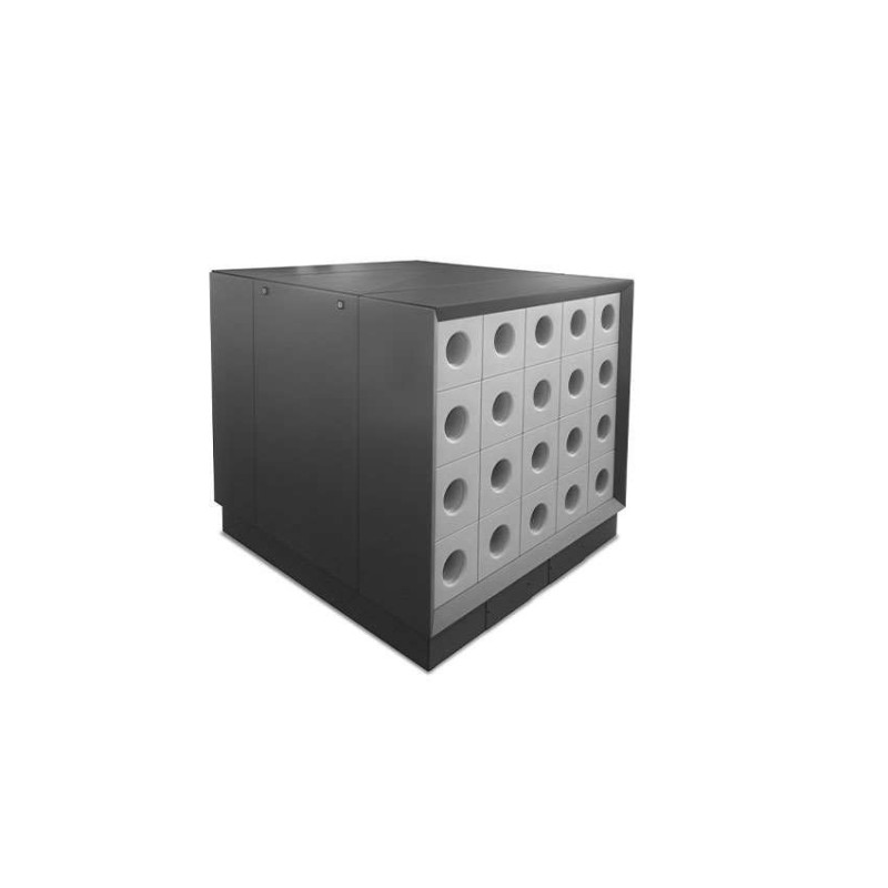 Encastrement insonorisé pompe à chaleur en acier prélaqué