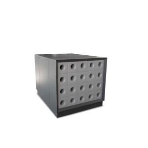 Encastrement insonorisé pompe à chaleur en acier prélaqué