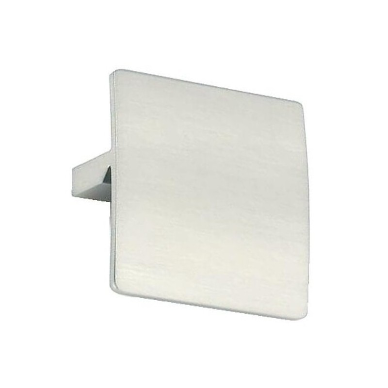 Poignée carrée aluminium finition inox satiné Poignée carrée aluminium finition inox satiné