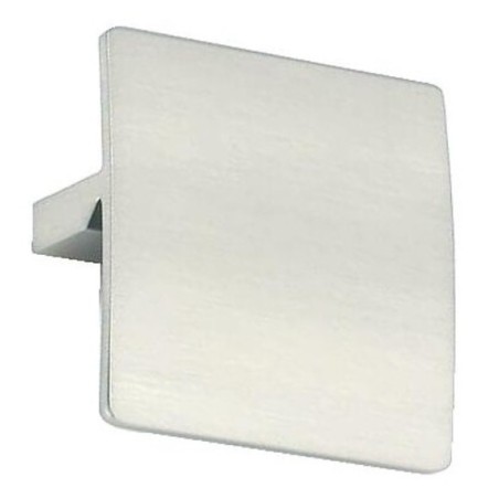 Poignée carrée aluminium finition inox satiné