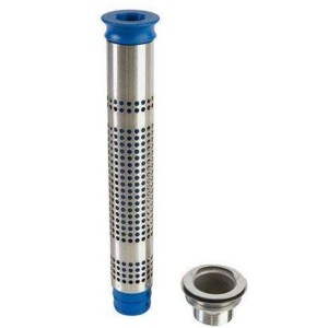 Ensemble surverse perforée avec tube et bonde crépine 1'1/2 - AISI304