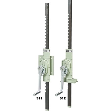 Cric à crémaillère pour écluse fixation murale ou au sol