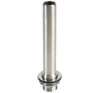 Ensemble surverse avec bonde 1'1/2 - Inox 304 hauteur 170 mm