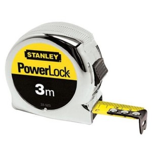 Mètre roulant boîtier ABS chromé PoWerlock 5 mètres